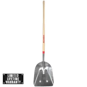 48 in. Wood Handle Aluminum Scoop