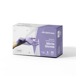 Small Nitrile Exam Latex Free and Powder Free Gloves in Lilac - (Box of 50)