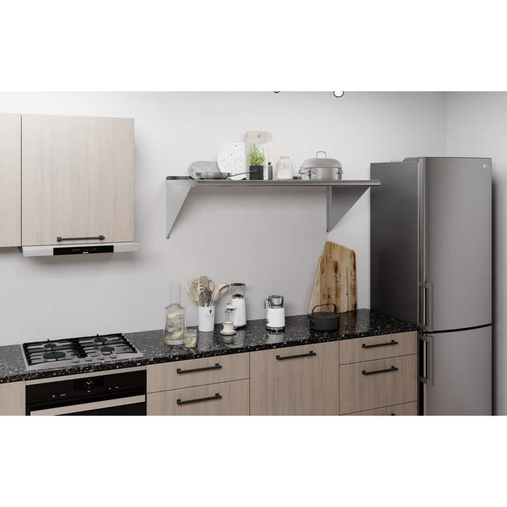 48" x 24" Stainless Steel Wall Shelf with Brackets