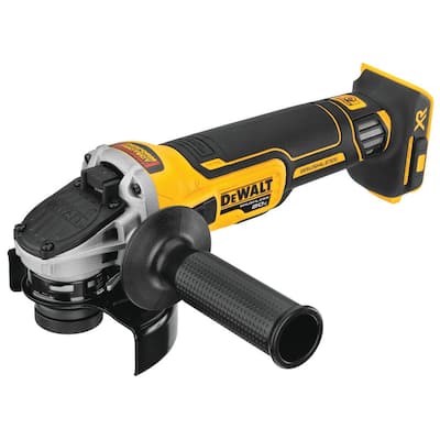 20-Volt MAX XR Cordless Brushless 4-1/2 in. Slide Switch Small Angle Grinder with Kickback Brake (Tool-Only)