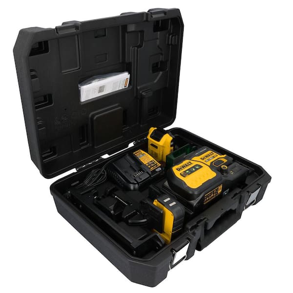 230 ft. Green Self-Leveling 3-Plane Laser Level Kit with 20-Volt 2.0 Ah Battery, Charger, Detector and Kitbox