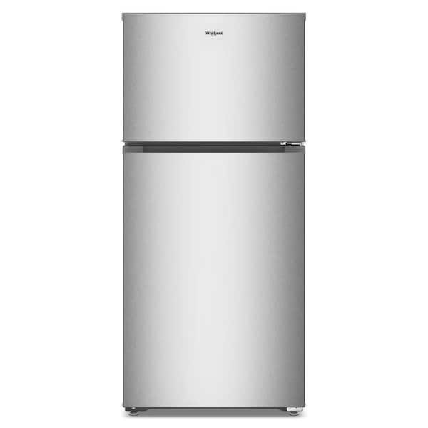28 in. 14.3 cu. ft. Freestanding Top Freezer Refrigerator in Fingerprint-Resistant Stainless with Total Coverage Cooling
