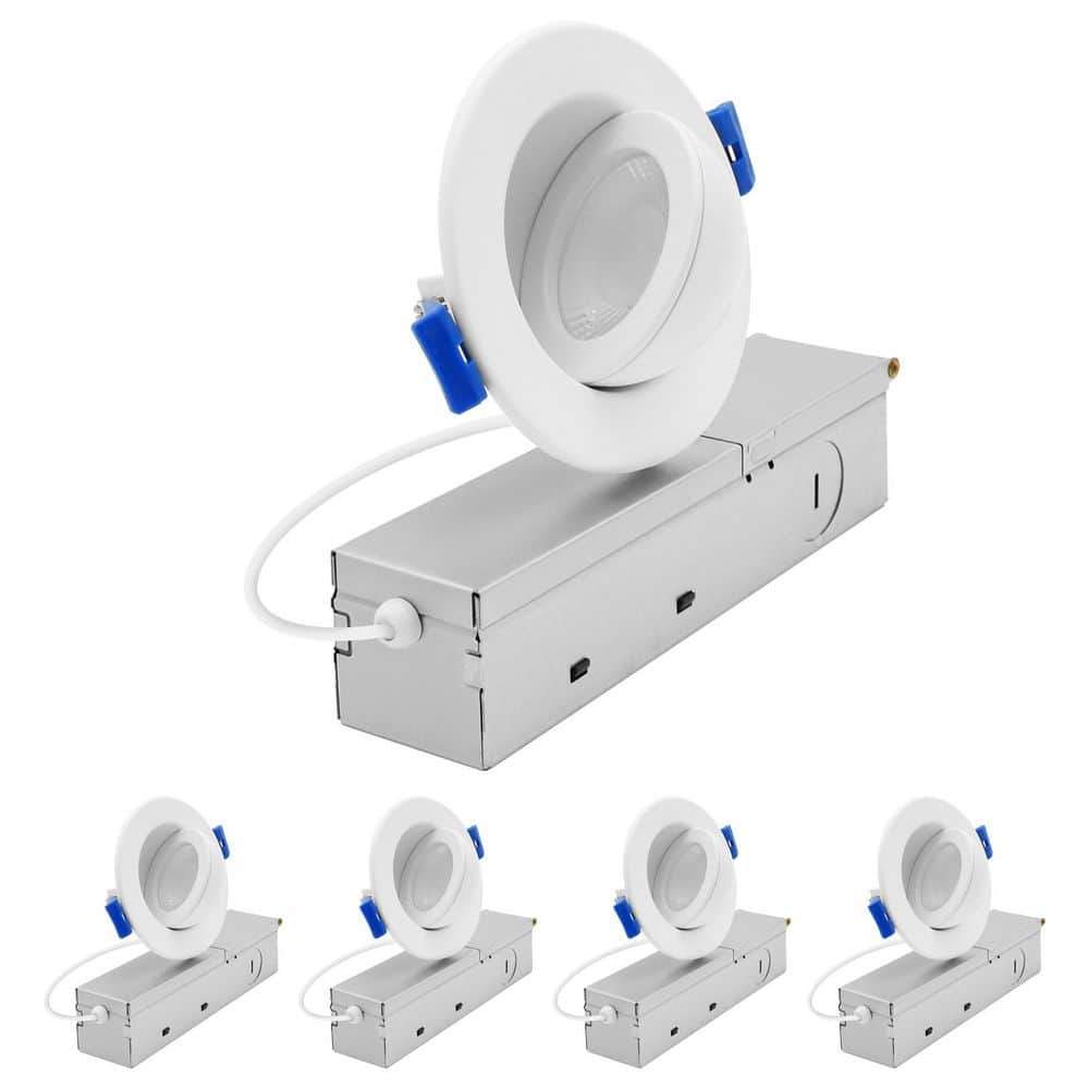 2 In. Floating Gimbal LED Recessed Light, Adjustable 360° Rotation & 90° Tilt, 5CCT, 7W, 600LM, Dimmable, ETL 4 Pack price history on PriceWatchPro