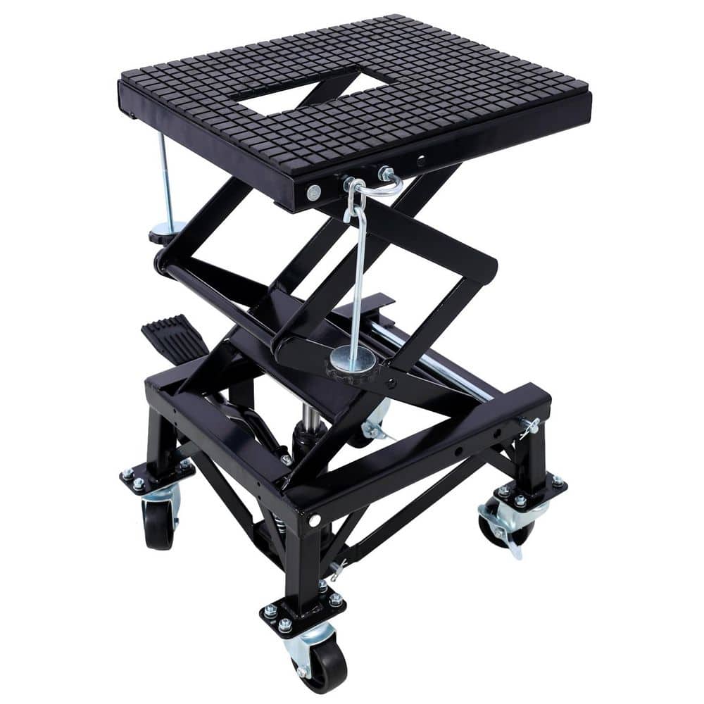300 lbs. Hydraulic Motorcycle Scissor Jack Lift with Foot Step