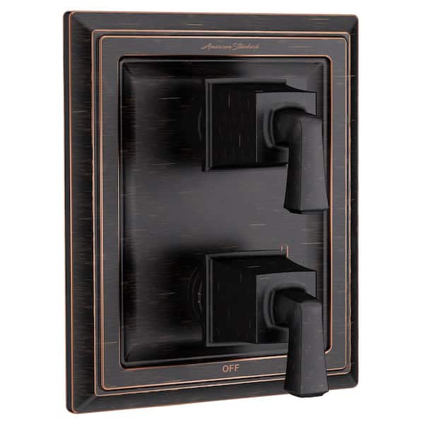American Standard Town Square 2-Handle Wall Mount Diverter Valve Trim Kit in Legacy Bronze (Valve Not Included)