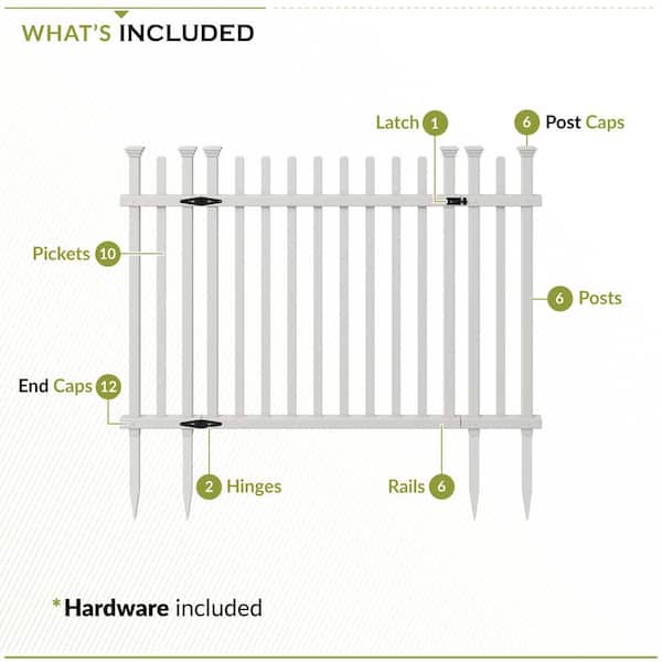 Zippity Outdoor Products 4.7 ft. x 3.4 ft. White Vinyl