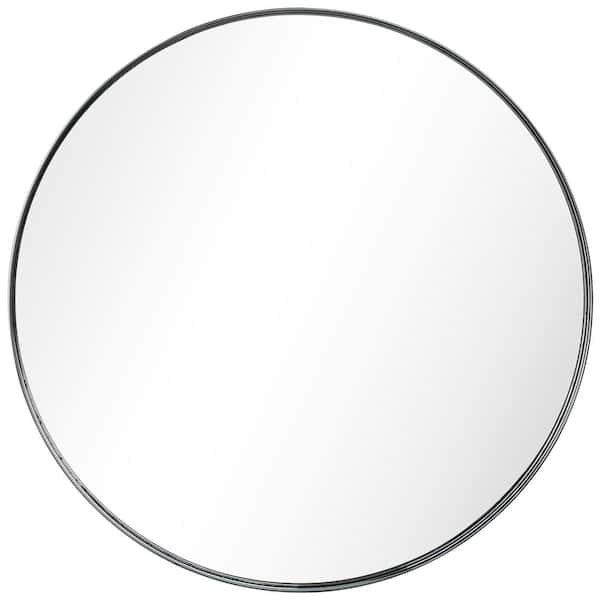 15 Metallic circles Wall Mirror (48 x 32 Inches) - Punam Metalcrafts