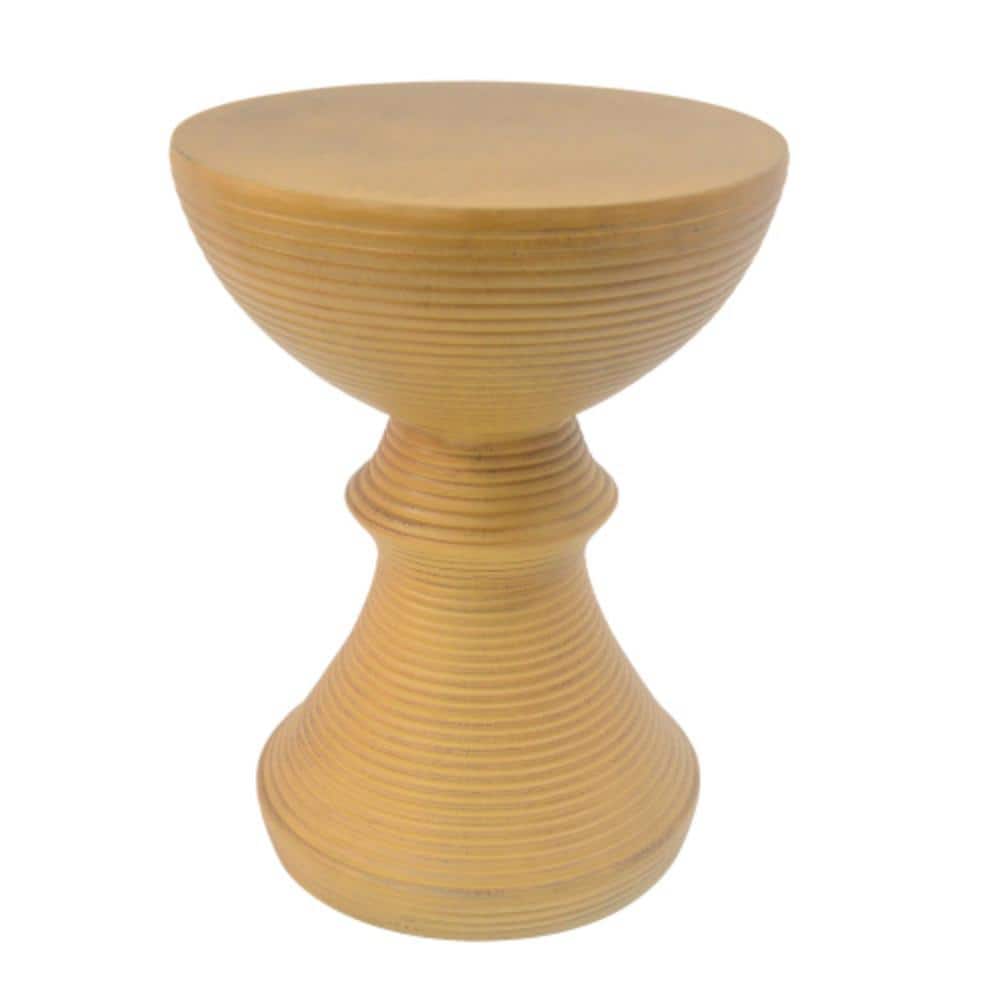 Natural Outdoor Side Table with Hourglass Design, Weather Resistant price history on PriceWatchPro
