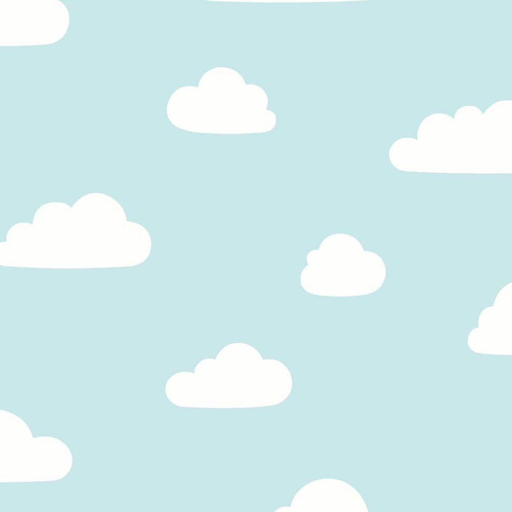 Clouds Aqua Wallpaper Sample