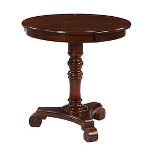 Classic Accents Talbot 25.5 in. Espresso Standard Round Wood End Table