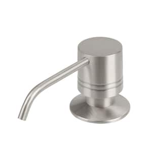 Built in Brushed Nickel Soap Dispenser Refill from Top with 17 oz. Bottle