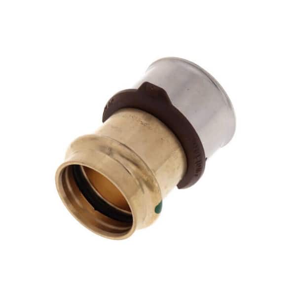 Viega PureFlow 1-1/4 in. x 1 in. Press Zero Lead Bronze Transition