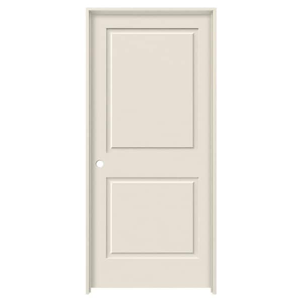 JELD-WEN 28 in. x 80 in. Primed Right-Hand C2020 2-Panel Square Top Premium Composite Single Prehung Interior Door