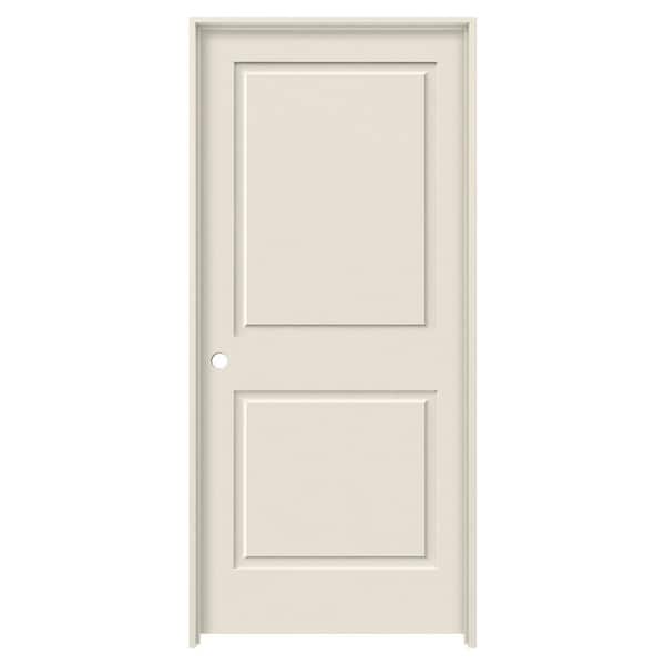 JELD-WEN 30 in. x 80 in. Primed Right-Hand C2020 2-Panel Square Top Premium Composite Single Prehung Interior Door