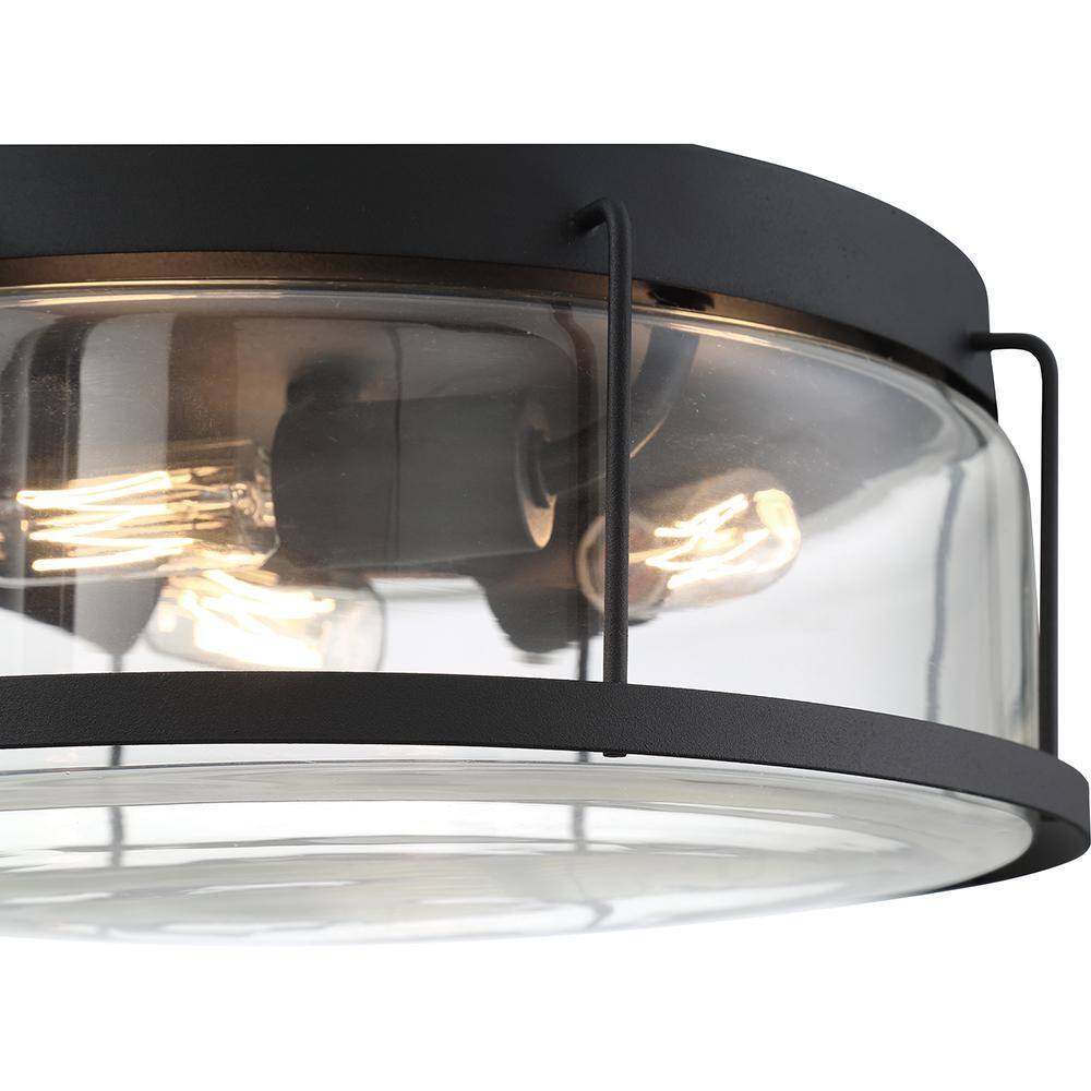 Landry Sphere-and-Stem 13" LED Ceiling Light in Brushed Nickel