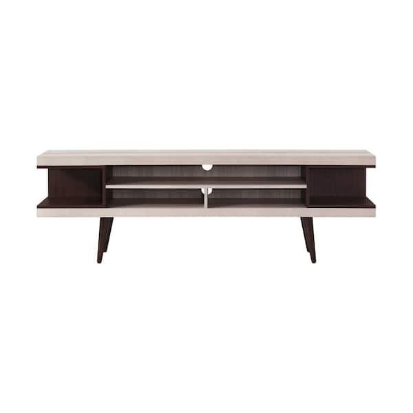 70.87 in. Tender Oak Wood TV Stand with 5 Storage Shelves Fits TV's up to 75 in.