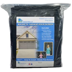 16 ft. x 7 ft. Two Car Roll Up Garage Door Screen with Magnetic Closure