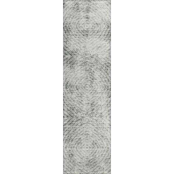 Addison Rugs Evolve Metal 2 ft. 3 in. x 7 ft. 6 in. Geometric Runner Rug
