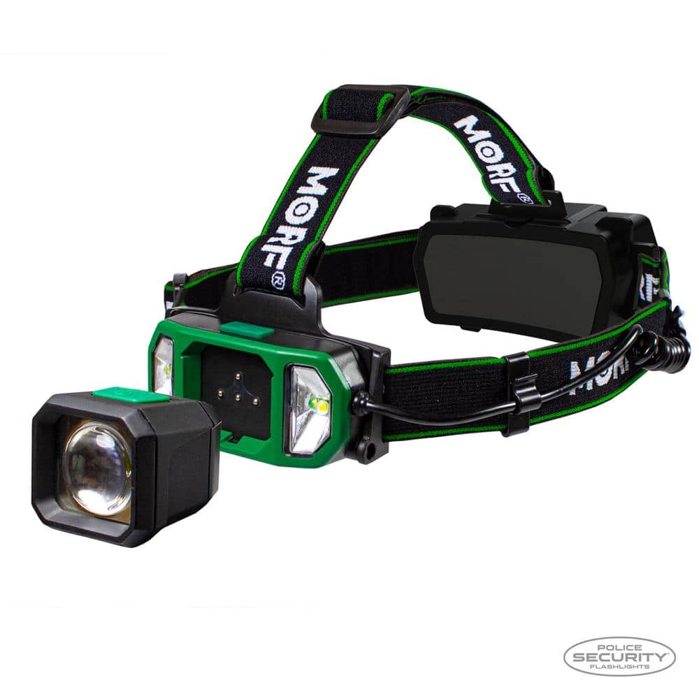 Morf R700 Removable Rechargeable Headlamp with 700 Lumen 3-in-1 Industrial Lighting System