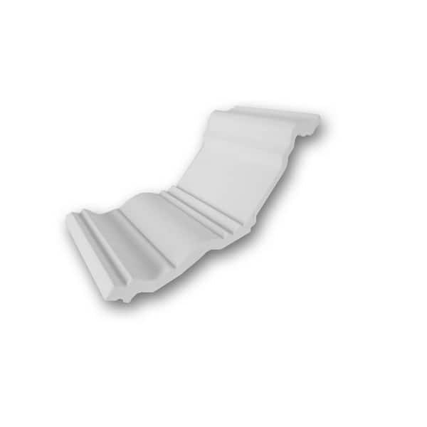 ORAC DECOR 5-1/2 in. D x 2 in. W x 4 in. L Primed White Plain Polyurethane Crown Moulding Sample