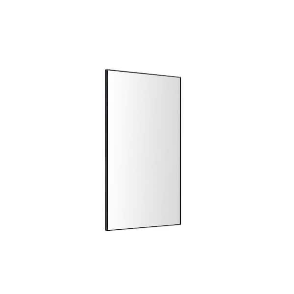 Avex 22 in. W x 60 in. H Rectangular Framed Wall Bathroom Vanity Mirror in Black