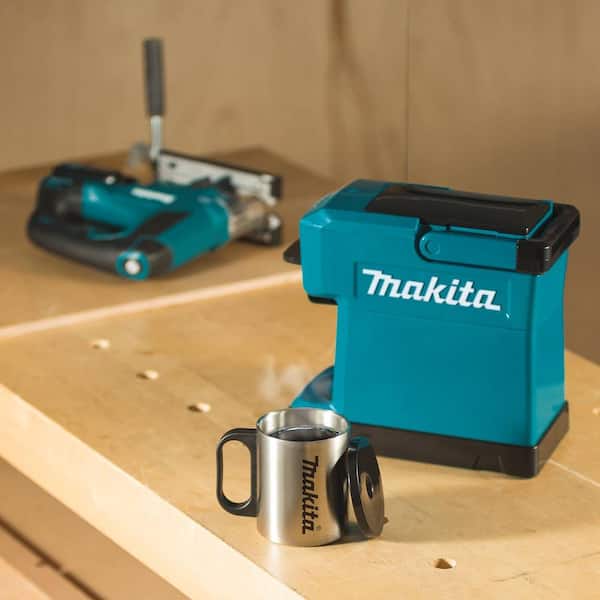 Makita 3-Cup 18-Volt LXT/12-Volt MAX CXT Lithium-Ion Teal Cordless Coffee  Maker (Tool Only) DCM501Z - The Home Depot