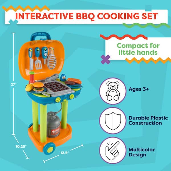 Hey! Play! BBQ Grill Playset HW3300020 - The Home Depot