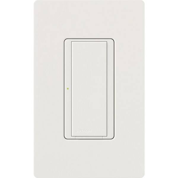 Lutron Maestro 8 Amp Multi-Location Digital Push Button Light Switch, Snow White