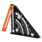 Swanson 12 in. Aluminum Big 12 Speed Square, Rafter Square with Layout ...