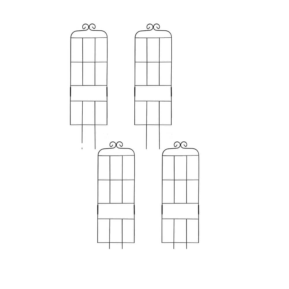 4 Pack 31 in. Plant Trellis for Climbing Plants Indoor Outdoor, Metal Support for Potted Vines, Ivy, Rose, Flowers-Black price history on PriceWatchPro