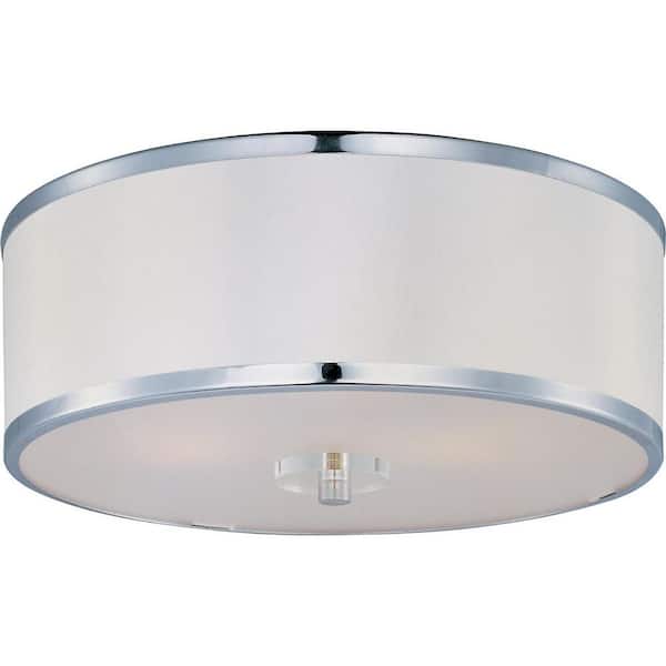 Maxim Lighting Metro 3-Light Polished Chrome Semi-Flush Mount