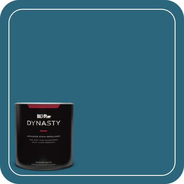 BEHR DYNASTY 1 qt. #M480-7 Ice Cave One-Coat Hide Matte Interior Stain-Blocking Paint and Primer