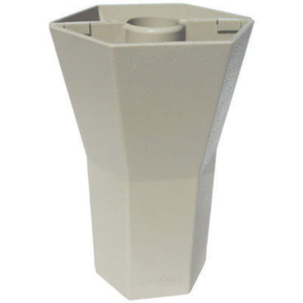 Brella Vase 10 in. Patio Umbrella Vase in Opaque Desert Sand (Set of 12)-DISCONTINUED