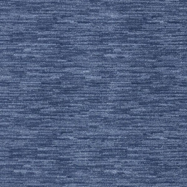 Blue 7 ft. x 7 ft. Woven Polypropylene Rectangle Indoor/Outdoor Area Rug