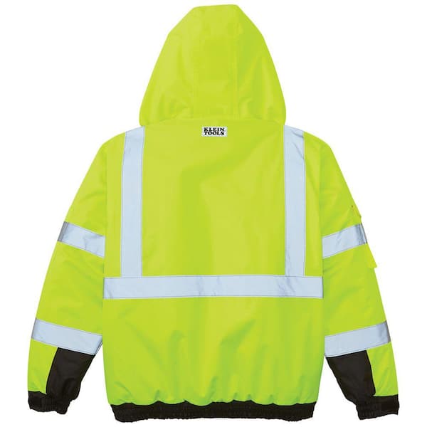 Klein Tools XL High-Visibility Winter Bomber Jacket 60380 - The