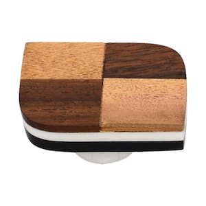 Wave 1-7/9 in. Checkered Cabinet Knob