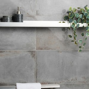 Angela Harris Fuller Gray 11.81 in. x 23.62 in. Polished Porcelain Floor and Wall Tile (11.62 sq. ft./Case)