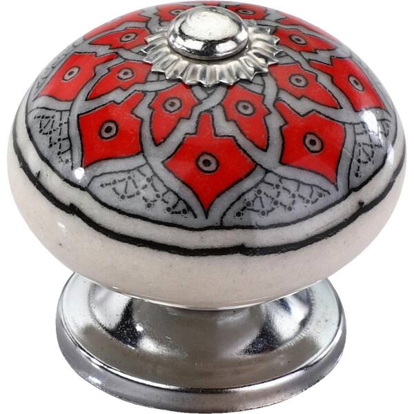 Mascot Hardware Botanical 1 3 5 In, Red Cabinet Knobs Home Depot