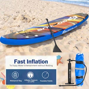 10.5 ft. Inflatable Stand Up Paddle Board SUP Surfboard with Aluminum Paddle