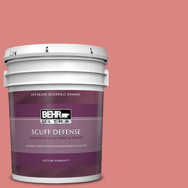 BEHR ULTRA 5 gal. #M160-5 Pink Damask Extra Durable Eggshell Enamel Interior Paint & Primer