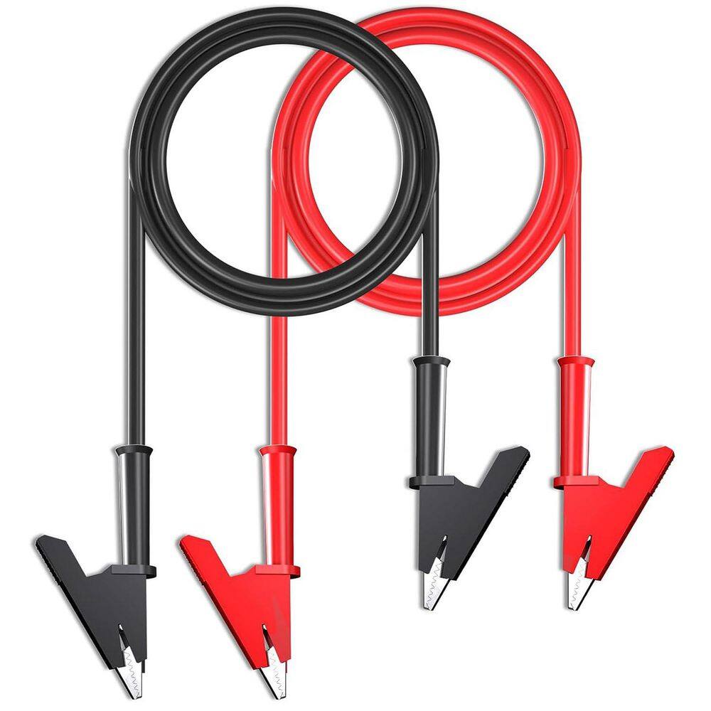 10-Piece 100cm Heavy Duty Alligator Clips Electrical Test Leads Set with Copper Clips PVC Silicone Cables 15Amp price history on PriceWatchPro