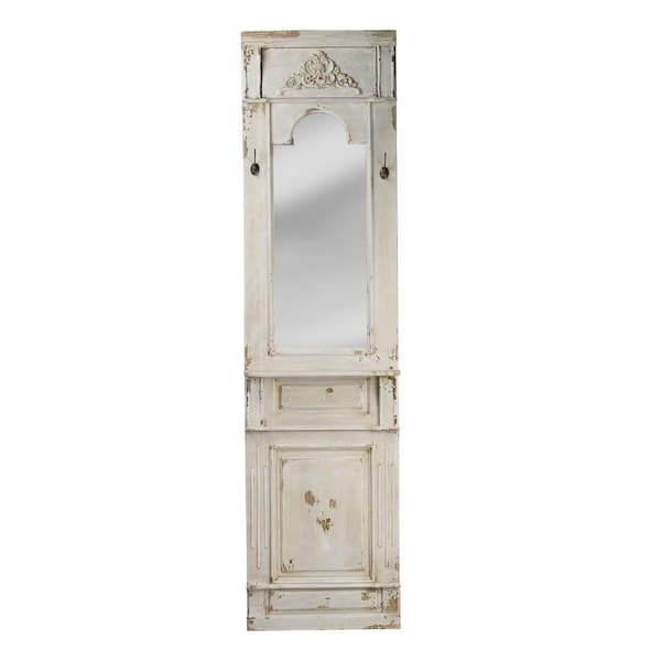 Anky 19.7 in. W x 76.2 in. H Wood Framed White Wall Mounted Decorative Full-Length Mirror