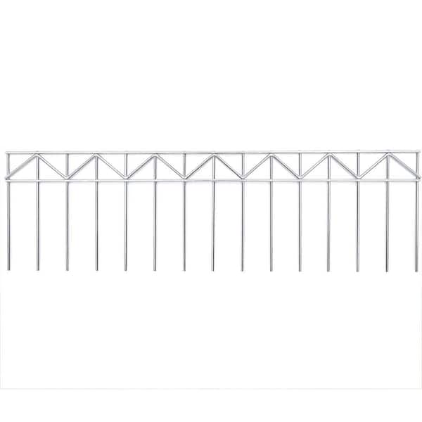 10 Panels 32 in (L) X 10 in. (H) Metal Animal Barrier Fence, Decorative Garden Fence