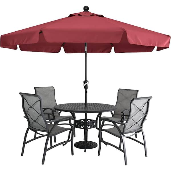 Cubilan 7.5 ft. Market Patio Umbrella for Outdoor Table Market Ribs, Umbrella in Burgundy