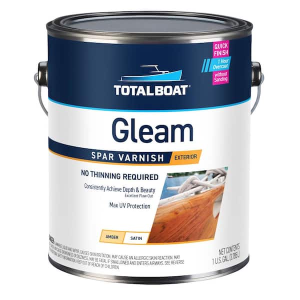 Gleam Varnish 1 Gal. Clear Amber Satin Interior/ Exterior Wood Sealer
