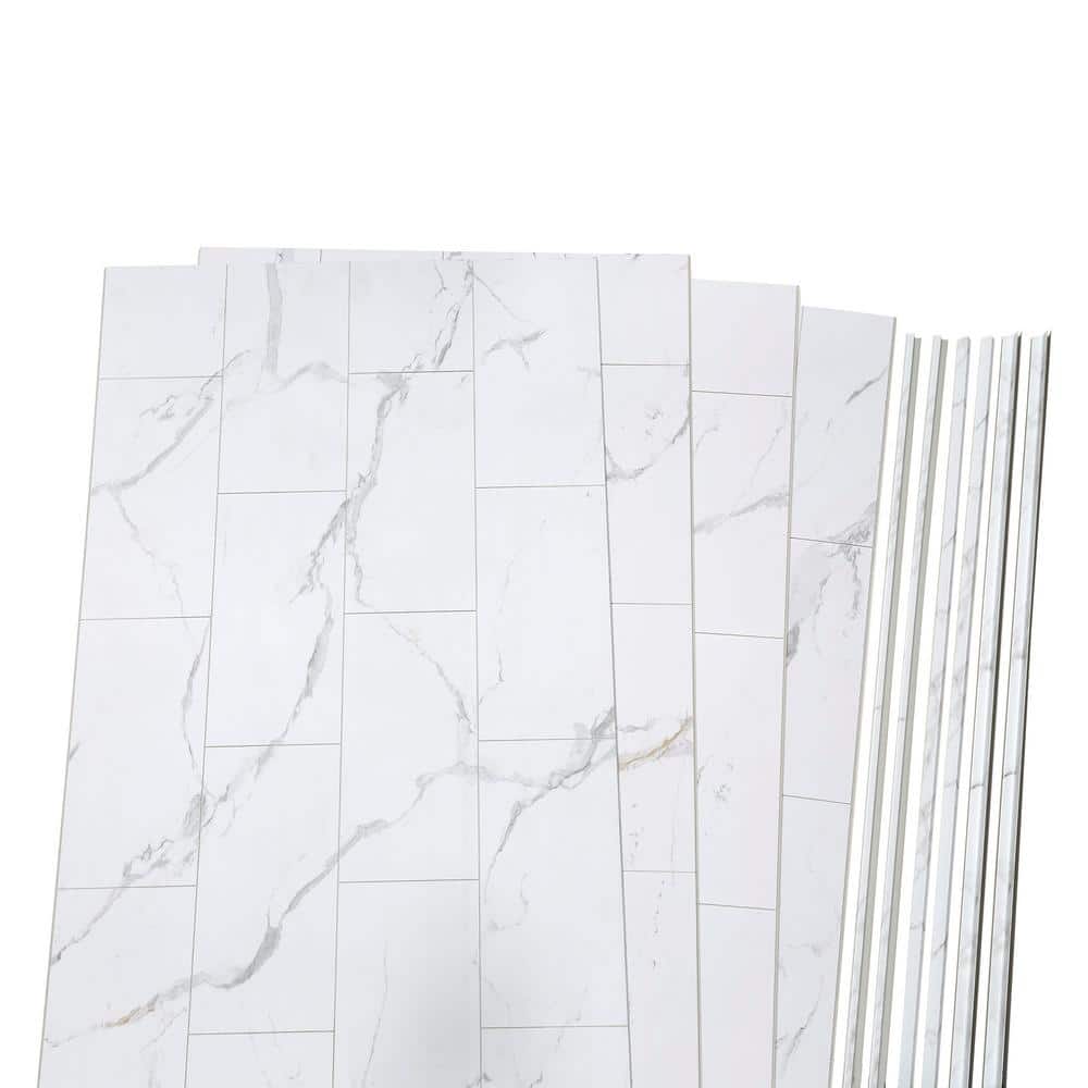 Carrara Marble 32" x 60" x 78" Vinyl Shower Surround Kit