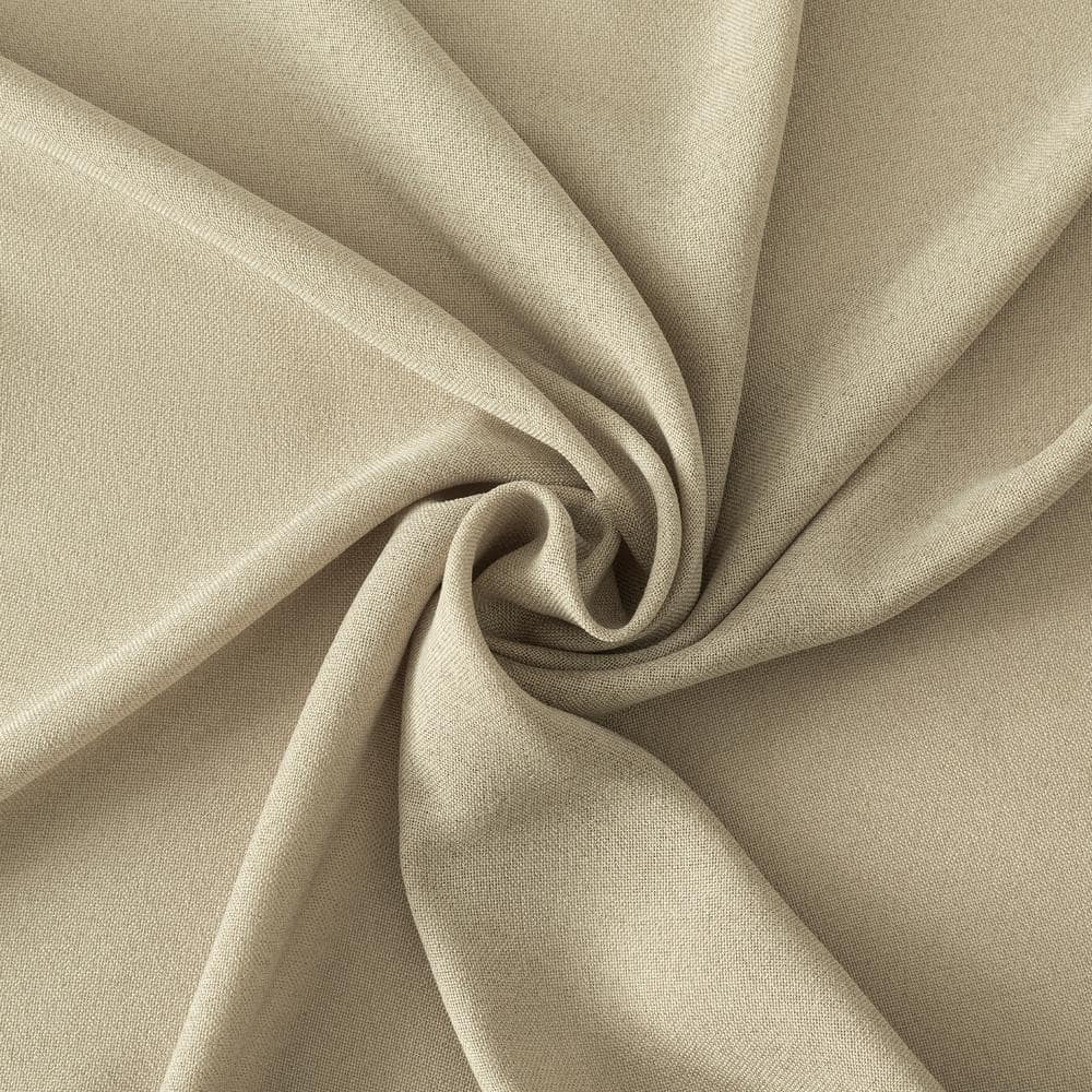 Taupe Polyester Light-Filtering Tab Top Curtain Panel 40"x84"