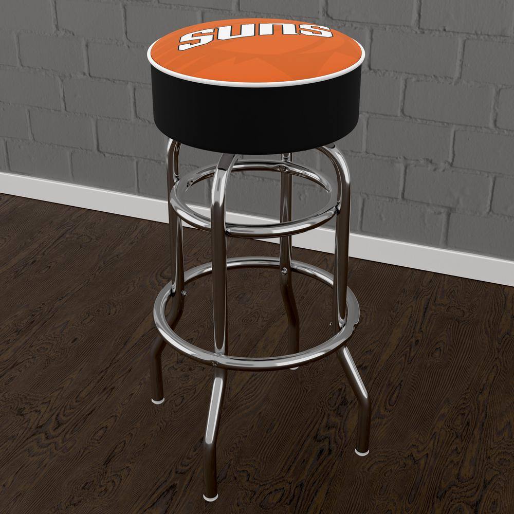 Phoenix Suns Fade 31 in. Orange Backless Metal Bar Stool with Vinyl Seat NBA1PS2HD The Home Depot