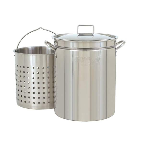 Bayou Classic 44 Qt. Stock Pot in Stainless Steel