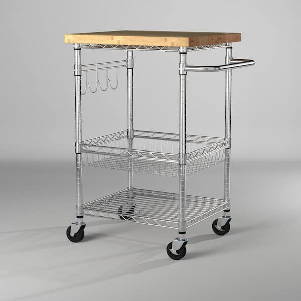 TRINITY EcoStorage® Stainless Steel Kitchen Cart